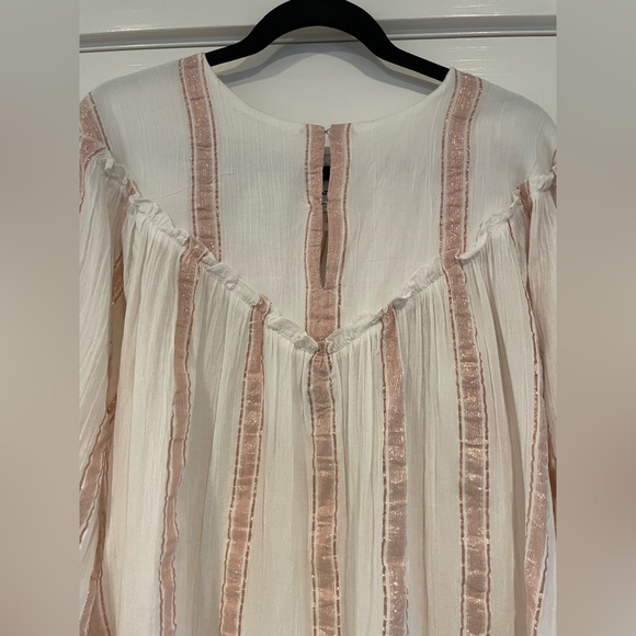 Antik Batik JULIA SHINY STRIPED DRESS in white NWT - Picture 5 of 7